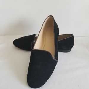 Coach Cambridge Black Suede Loafers Sz 10